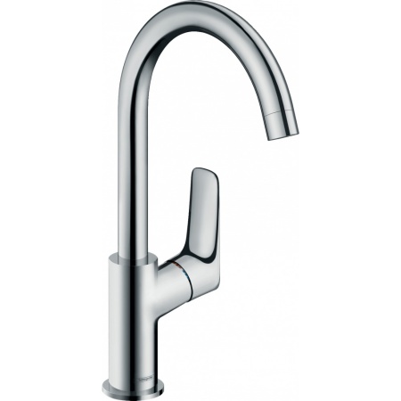 Смеситель hansgrohe Logis для раковины с поворотным изливом и сливным гарнитуром 71130000, хром