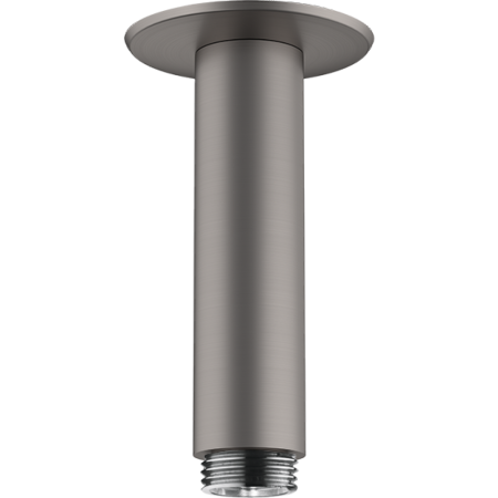Душевой кронштейн hansgrohe потолочный 100 мм 27479340, шлифованный черный хром