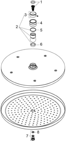 Верхний душ Hansgrohe Croma 26220000 хром