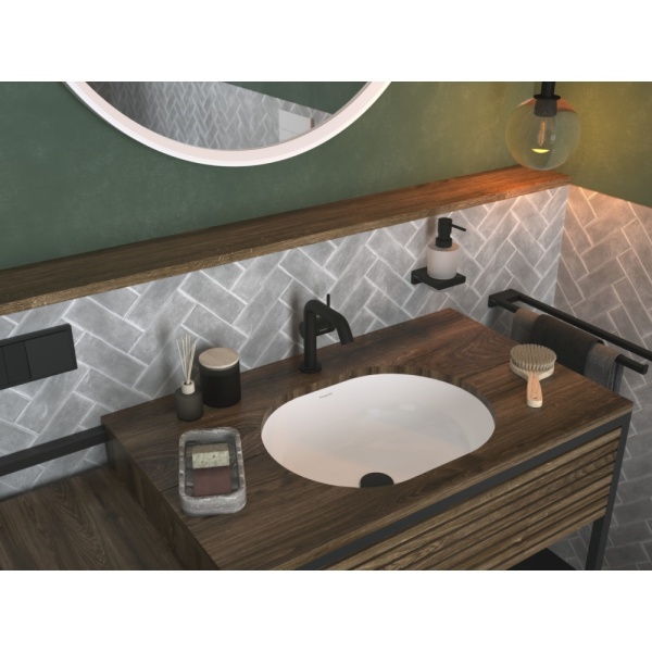 Смеситель для раковины hansgrohe Tecturis S 110 Fine CoolStart, EcoSmart+, 73321670, матовый черный