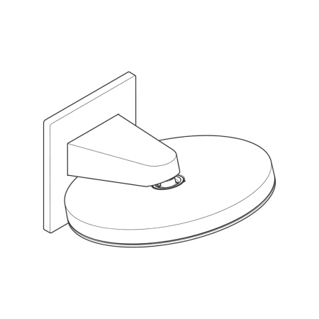 Hansgrohe Pulsify S Верхний душ 260 2jet с настенным креплением хром 24150000