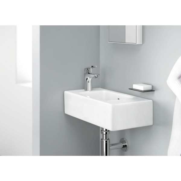 Смеситель hansgrohe Logis loop для раковины со средним изливом и сливным гарнитуром 71151000, хром