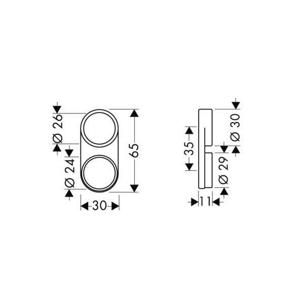 Держатель для душевого шланга hansgrohe 28072000