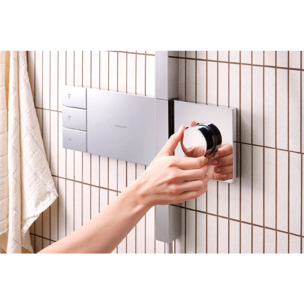 Душевая система hansgrohe Raindance Alive Q Showerpipe 210/340 2jet с ShowerSelect Comfort, 24590000, хром