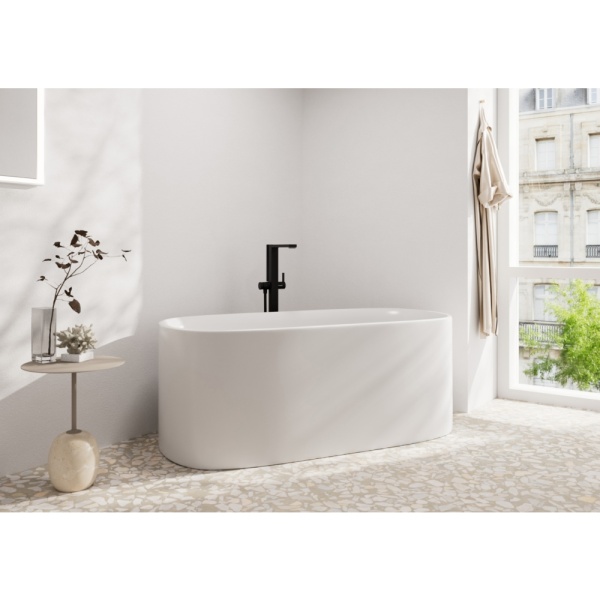 Смеситель для ванны hansgrohe Tecturis E напольного монтажа, 73445670, матовый черный