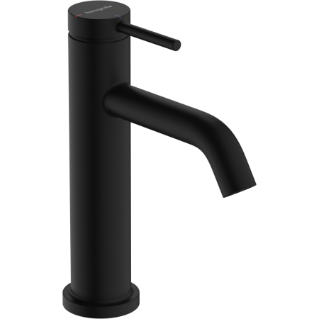 Cмеситель для раковины hansgrohe Tecturis S 110 CoolStart, EcoSmart+, с донным клапаном, 73314670, матовый черный