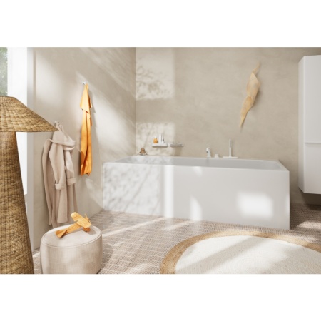 Cмеситель для ванны hansgrohe Tecturis S на 3 отверстия, 73447700, матовый белый
