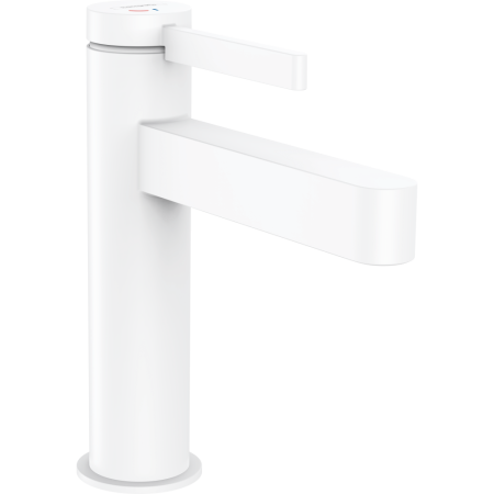 Смеситель для раковины hansgrohe Finoris 110 CoolStart, со сливным клапаном Push-Open 76024700, матовый белый