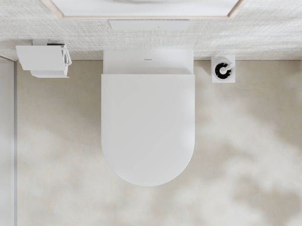 Hansgrohe EluPura Original S Сидение для унитаза без микролифта с верхним креплением белый глянцевый 60147450