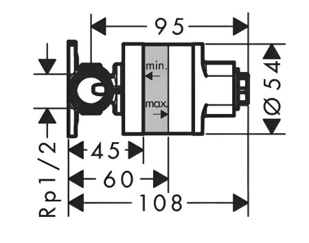 Hansgrohe Скрытая часть смесителя гигиенического душа 29235180