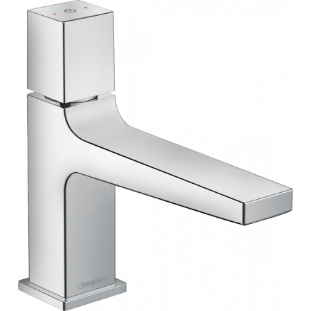 Смеситель для раковины Hansgrohe Metropol 100, с рукояткой Select, со сливным клапаном Push-Open 32570000, хром