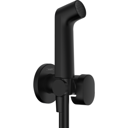 Гигиенический душ hansgrohe 1jet S с запорным вентилем, держателем и шлангом 125 см, для холодной воды 29230670, матовый черный