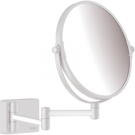 Косметическое зеркало AddStoris Hansgrohe 41791700, матовый белый