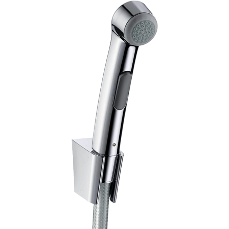 Гигиенический душ hansgrohe 1jet с держателем и шлангом 125 см 32129820, шлифованный никель