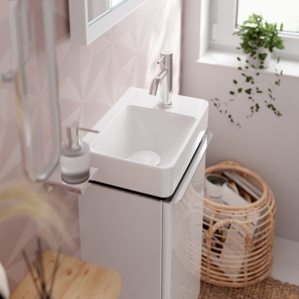 Cмеситель для раковины hansgrohe Tecturis S 80, EcoSmart+, для холодной воды, 73313000, хром