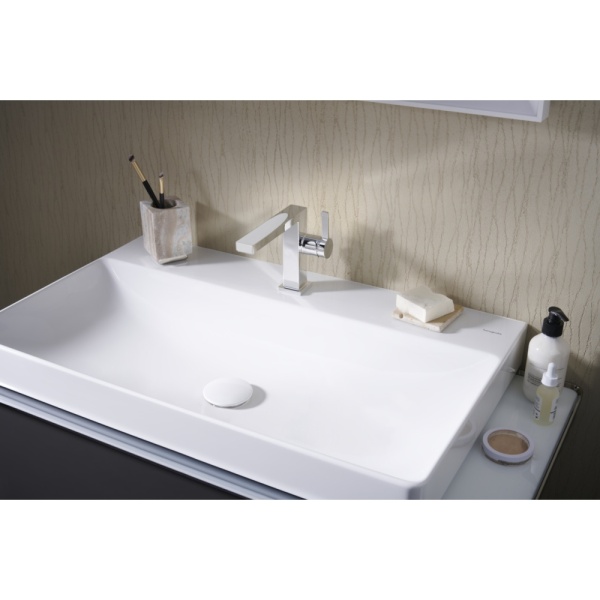 Смеситель для раковины hansgrohe Tecturis E 110 Fine CoolStart, EcoSmart+, 73021000, хром