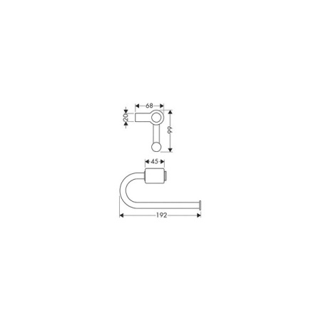 Держатель туалетной бумаги Hansgrohe Axor SteeL 41221800 сталь