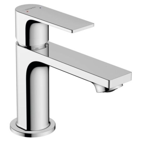 Смеситель для раковины hansgrohe Rebris E 80, со сливным гарнитуром 72550000, хром