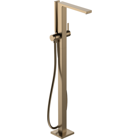Смеситель для ванны hansgrohe Tecturis E напольного монтажа, 73445140, шлифованная бронза