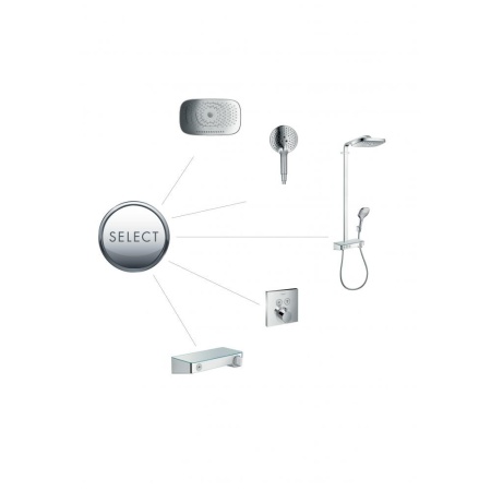 Ручной душ hansgrohe Raindance Select S 120 3jet 26530400, белый/хром