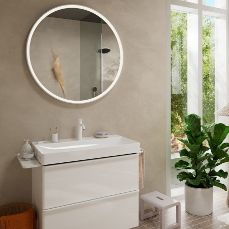 Cмеситель для раковины hansgrohe Tecturis S 110 CoolStart, EcoSmart+, 73312700, матовый белый
