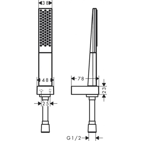 Душевой набор hansgrohe Rainfinity set 100 1jet 26856700, матовый белый
