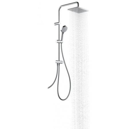 Душевая система Showerpipe 230 1jet Reno Hansgrohe Vernis Shape 26282000, хром