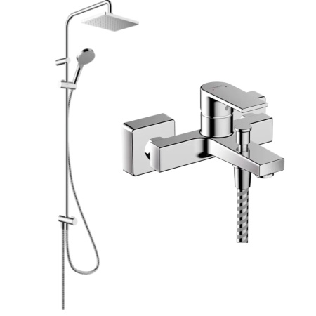Готовый набор для ванны hansgrohe Vernis Shape HG-PR85, хром