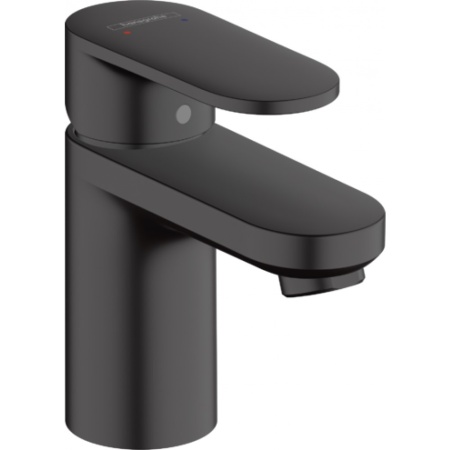 Смеситель для раковины 70, со сливным гарнитуром Hansgrohe Vernis Blend 71550670, матовый черный