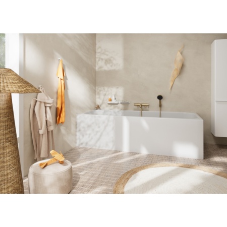 Смеситель для ванны hansgrohe Tecturis S, 73422140, шлифованная бронза