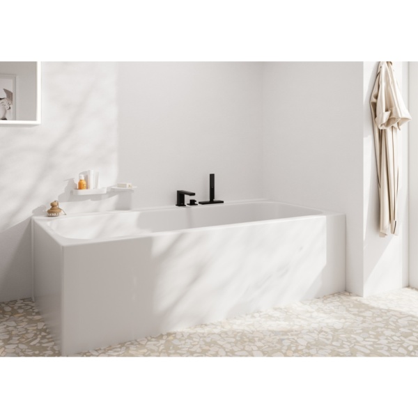 Cмеситель для ванны hansgrohe Tecturis E на 3 отверстия, 73443670, матовый черный