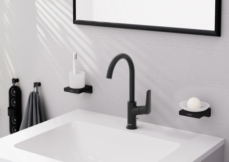 Hansgrohe Logis Смеситель для раковины 210 черный матовый 71130670
