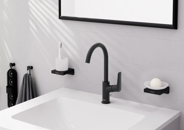 Hansgrohe Logis Смеситель для раковины 210 черный матовый 71130670