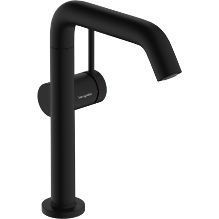 Смеситель для раковины hansgrohe Tecturis S 210 Fine, CoolStart, EcoSmart+, cо сливным гарнитуром Push-Open, 73360670, матовый черный
