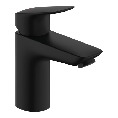 Hansgrohe Logis Смеситель для раковины 100 без донного клапана черный матовый 71101670