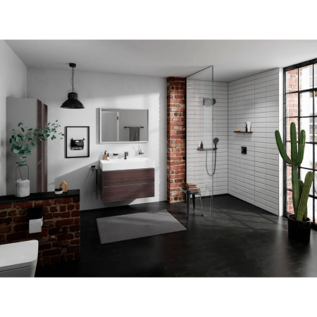 Смеситель для раковины hansgrohe Tecturis E 110 Fine CoolStart, EcoSmart+, 73021670, матовый черный