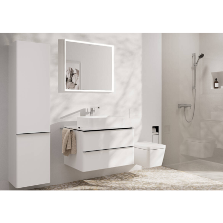 Смеситель для раковины hansgrohe Tecturis E 240 Fine CoolStart, EcoSmart+, 73072000, хром