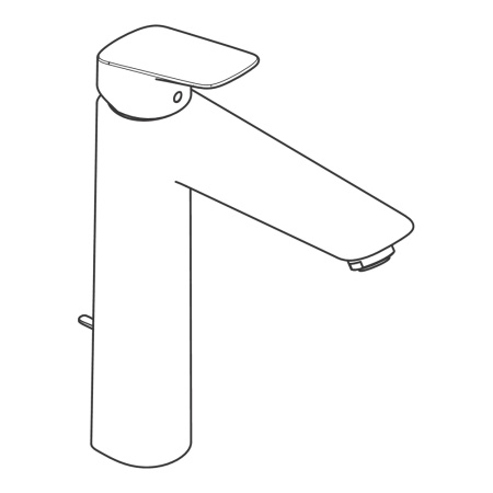 Hansgrohe Logis Смеситель для раковины 190 черный матовый 71090670