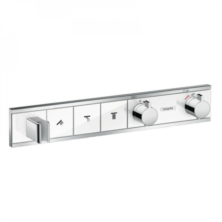 Термостат hansgrohe RainSelect для душа на 3 потребителя 15356400, белый/хром