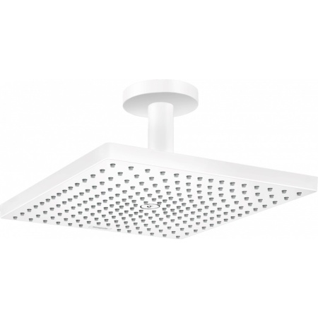 Верхний душ hansgrohe Raindance E 300 1jet с потолочным подсоединением 26250700, матовый белый