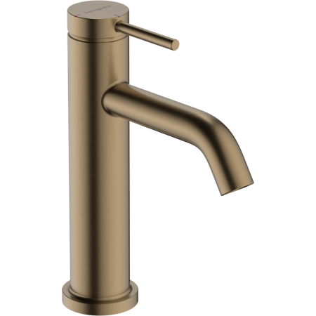 Cмеситель для раковины hansgrohe Tecturis S 110 CoolStart, EcoSmart+, 73312140, шлифованная бронза