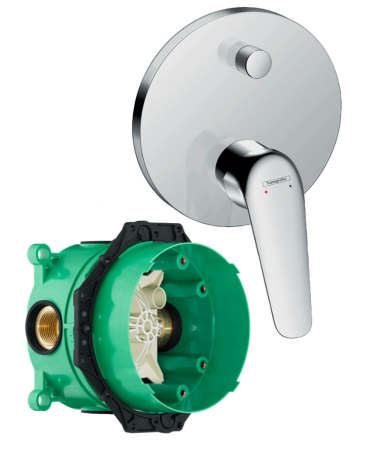 Смеситель для ванны со скрытой частью Hansgrohe Novus 71045000S хром