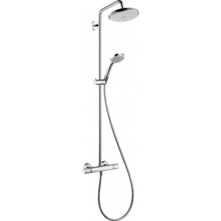 Душевая система hansgrohe Croma 220 Showerpipe с термостатом 27185000, хром