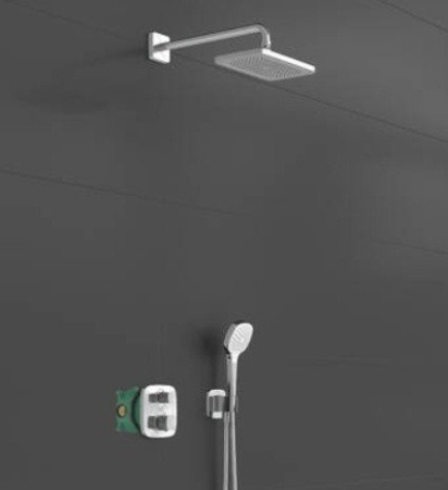 Hansgrohe Croma E 27953000 Душевая система - комплект с термостатическим смесителем (хром)