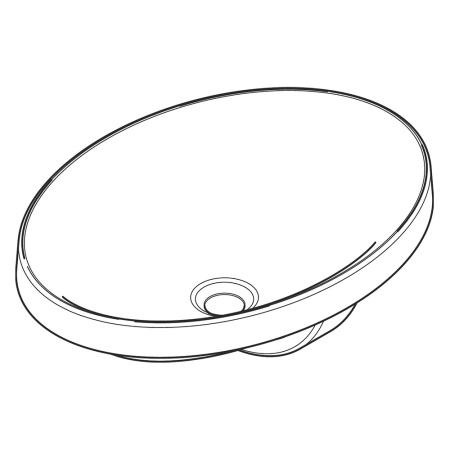 Hansgrohe Xuniva D Раковина накладная 550x400x45 белый 60156450