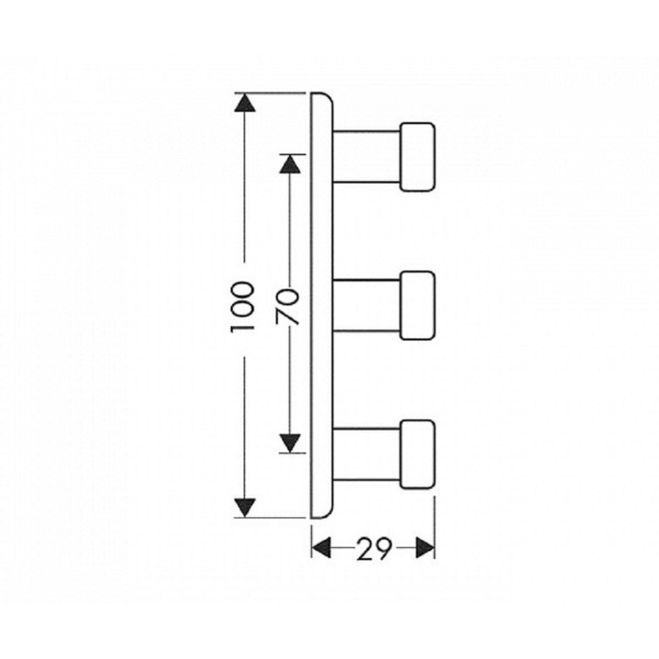 Крючок тройной Axor SteeL 41283800 sntx