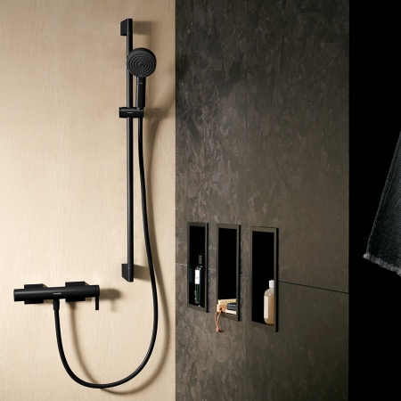 Hansgrohe Tecturis E Однорычажный смеситель для душа наружного монтажа черный матовый 73620670