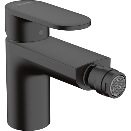 Смеситель для биде hansgrohe Vernis Blend с металлическим сливным гарнитуром 71218670, матовый черный