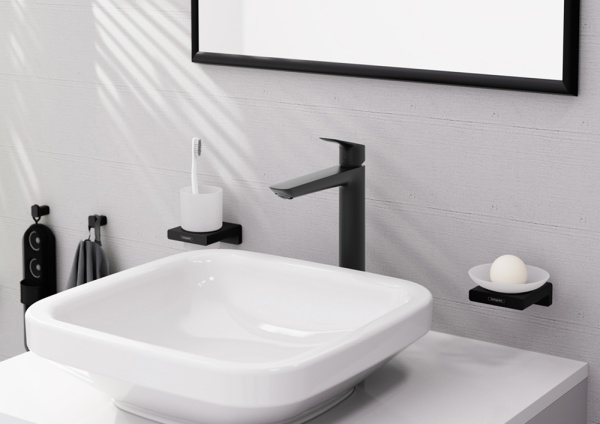 Hansgrohe Logis Смеситель для раковины 240 Fine черный матовый 71257670