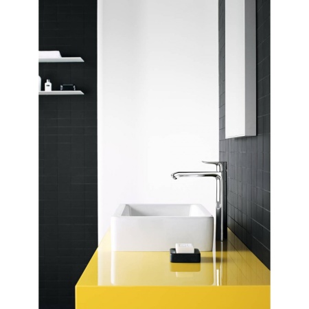 Смеситель hansgrohe Metris для раковины в форме таза со сливным гарнитуром 31082000, хром